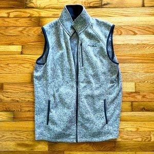 Eddie Bauer Men’s Fleece Vest - Light Grey